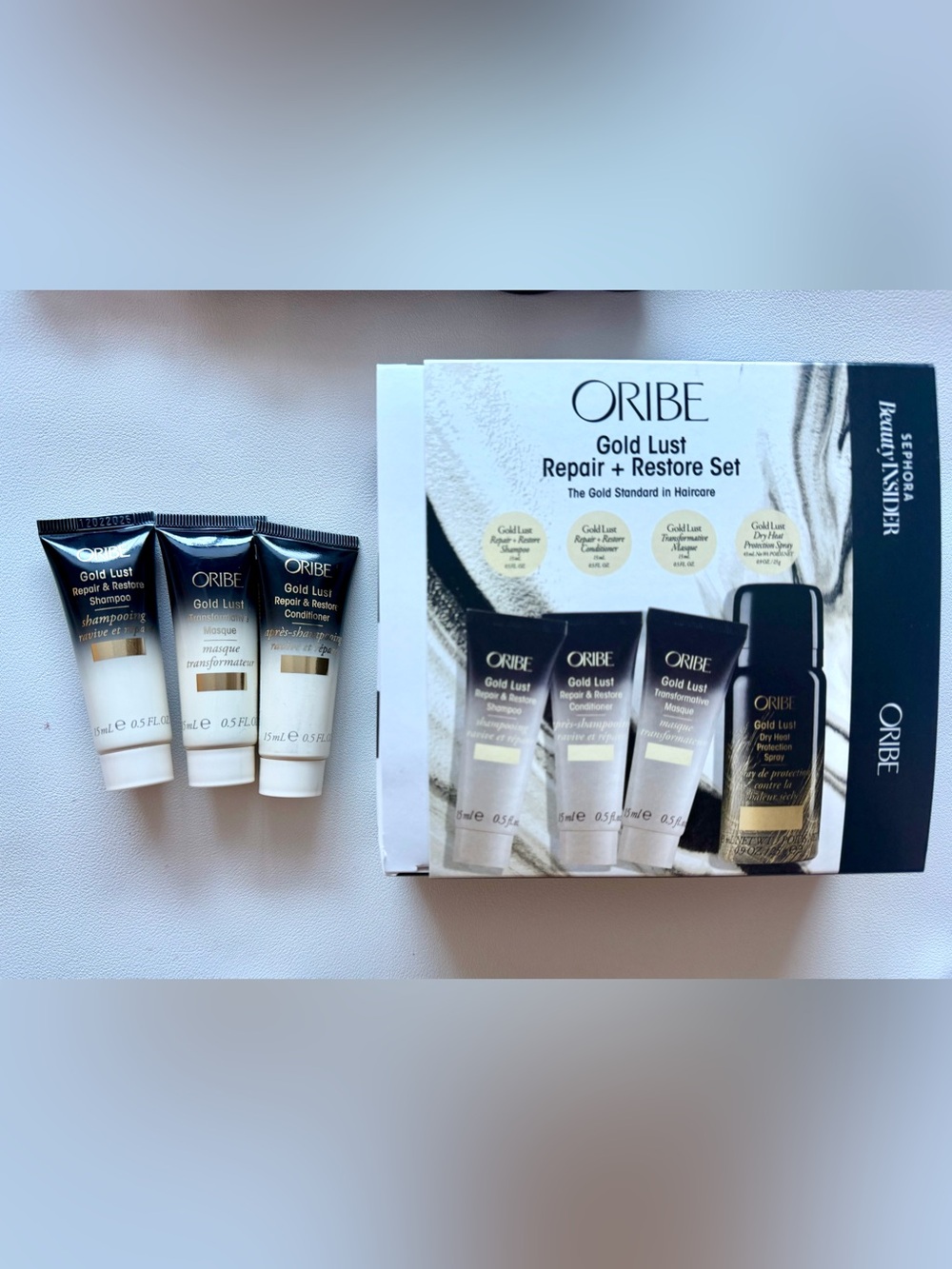 Oribe | Gold Lust Repair Set | 3-Piece (Missing Spray) | New